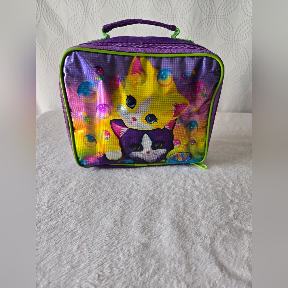90s Nostalgia kitten colorful Lisa Frank lunchbox